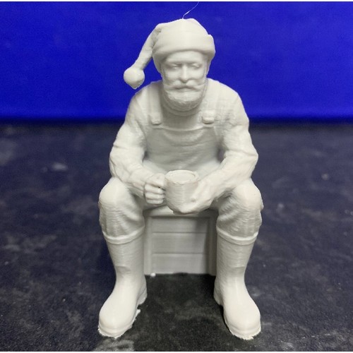 Festive fisherman sitting - festive,