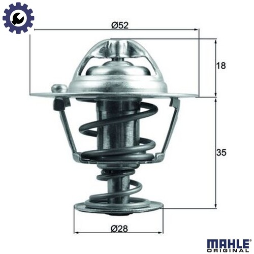 Thermostat coolant 184 - 184, 78d