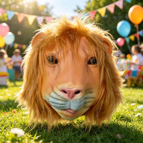 Lion headpiece furry mane full - headpiece,