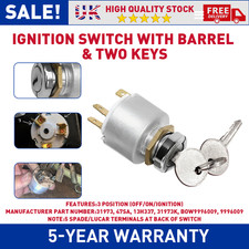 3 Position Ignition Switch