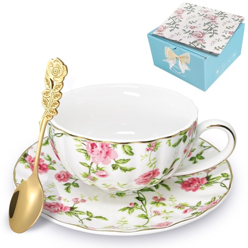 Tea cups and saucers - 6.7, oz