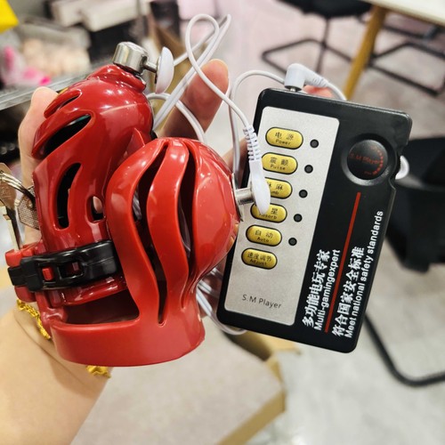 Stim shock chastity cage 3 - shock,