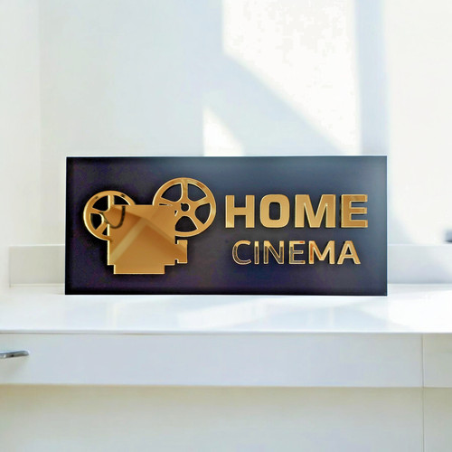 Home cinema wall - wall, sign