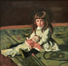 OIL PAINTING, little girl with
