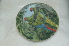 MACAW PLATE - MILITARY MACAWS - FRAGILE PARADISE - WEDGWOOD - PARROT