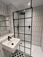 Roman Liberty 10mm Grid Panel Wetroom Panel