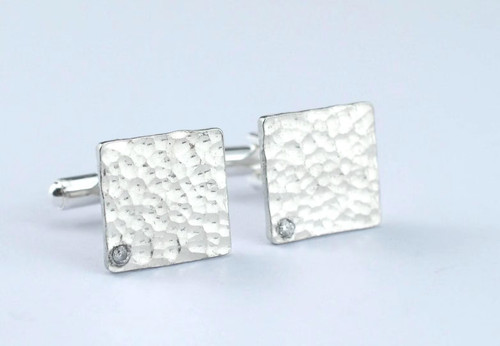 10th anniversary tin cufflinks - anniversary,