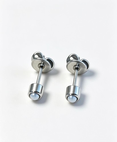 Pair gem earrings - gem,