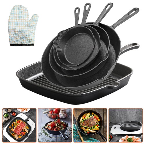 Cast iron cookware set - iron,