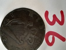 ireland coin GEORGIVS  11 REX   1752 HIBERNIA