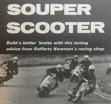 LAMBRETTA SCOOTER / RAFFERTY NEWMAN ORIGINAL 1971 ENGINE TUNING ARTICLE 2 PAGES
