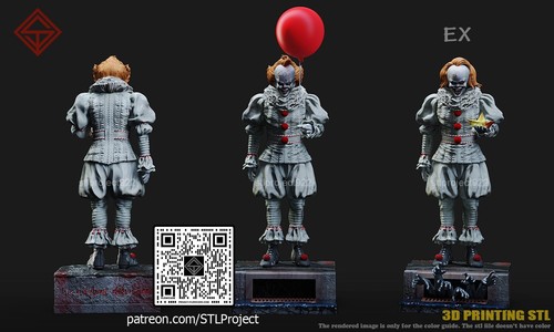 Pennywise 2017 resin - pennywise,