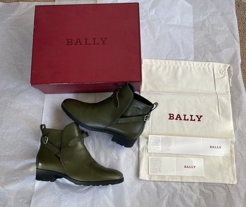 Bally green leather - green, ankle