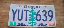 Vintage Oregon US Car License Plate  YUT 639