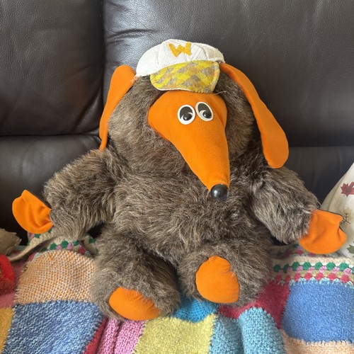 Retro large womble plush toy - womble,