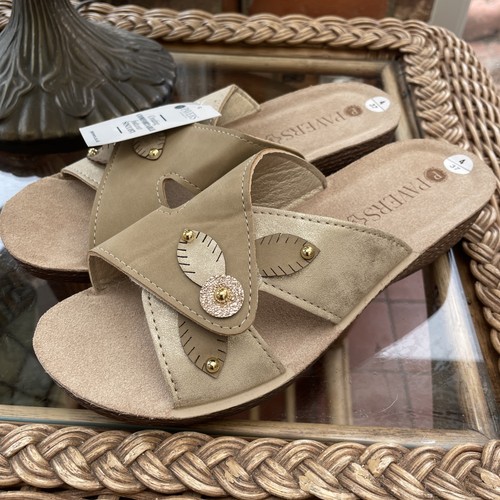Pavers ladies slip sandals - ladies,