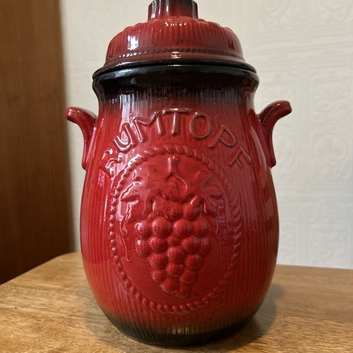 Vintage rumtopf jar - lid, west