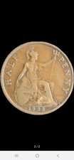 Rare 1933 Half Penny VGC