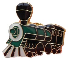 Train Locomotive Pin Badge