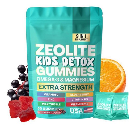 Zeolite kids detox gummies - zeolite,