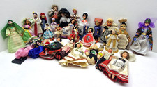 Vintage World Costume Souvenir Dolls Job Lot Mixed Countries 25+ Project