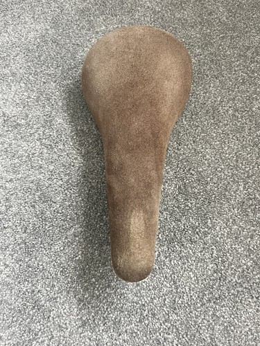 Vintage bmx seat brown suede - ,