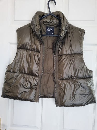 Zara gilet olive green - zara,