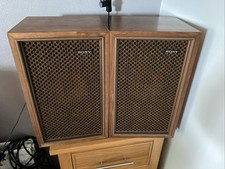 Vintage Sony SS-210 Wooden Hifi Stereo Speakers 1970s