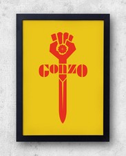 Gonzo Poster, Hunter S. Thompson, Fear and loathing, Rum Diary, Hell's Angels, 