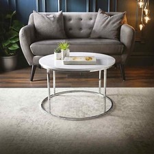 Round coffee table high gloss - high,