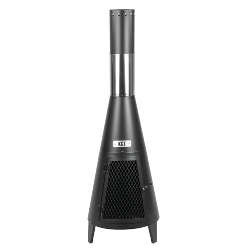 Contemporary garden chiminea - contemporary,