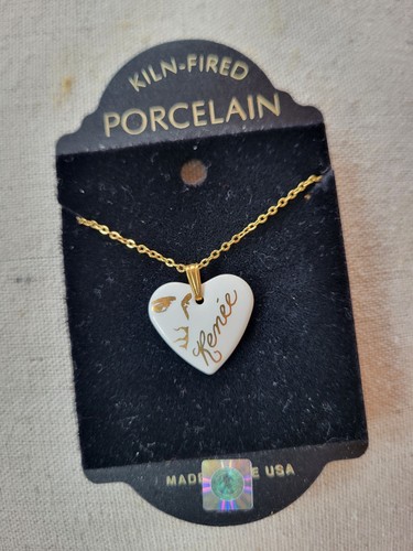 Kiln fired porcelain heart - porcelain,