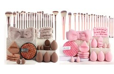 40-Piece Complete Makeup Brush Set – Soft Brushes Beauty Blender & Puffs