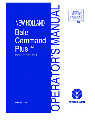 New holland bale command plus - bale,