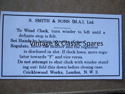 Vintage smiths dash car - ma,