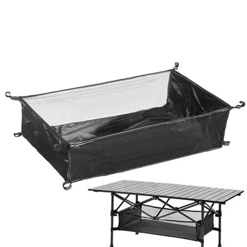 Camping table storage basket - camping,