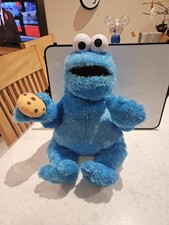 Large 18” Sesame Streets The Cookie Monster Talking Hand Puppet VGC