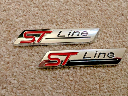 Line chrome silver red - st,