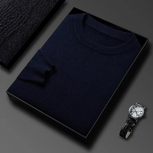 Men pure wool jumper - ,