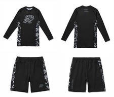 Albino and Preto X MG RASHGUARD LS (FULFILLMENT) & Short No Gi Bjj Apparel
