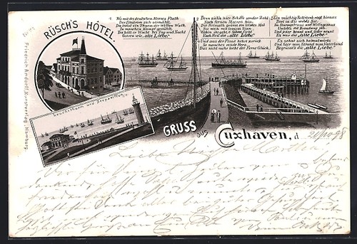 Lithograph cuxhaven - lithograph,