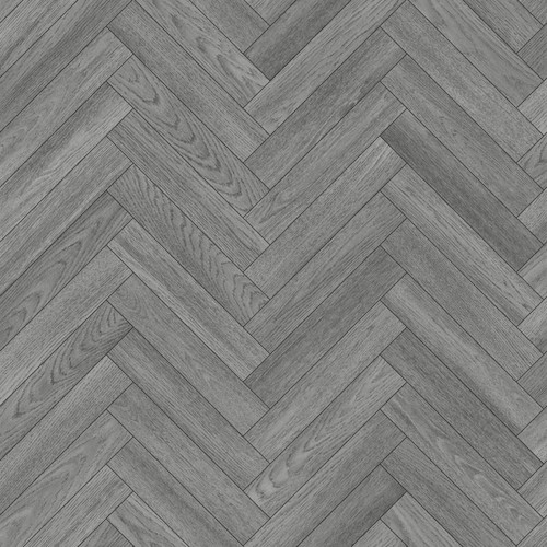Grey herringbone vinyl lino - grey,