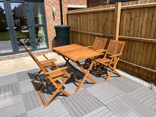 Wooden garden furniture set - wooden,
