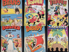 6x UK Comic Annuals 1980s