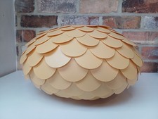 Vintage / Retro Large Artichoke Lampshade Ceiling / Lamp Plastic Scandi