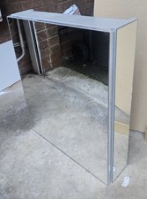 Grey Mirrored Bathroom Wall