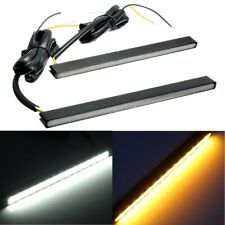2 Pcs Ultra Slim Switchback 30LED Car Truck Dual Color DRL Fog Light Strip DC12V