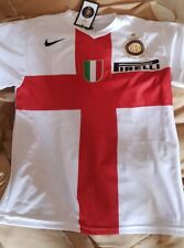 Inter Milan Football Shirt Men S/M White 2007/08 Away Kit Centenary Italian Rare