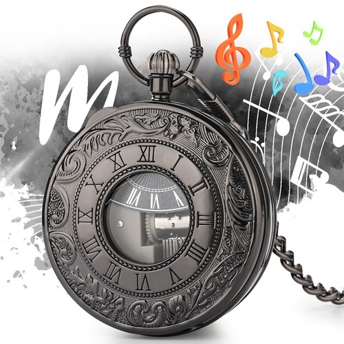 Vintage music pocket watch - music,