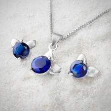 Round Cut Blue Sapphire